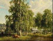 Ferdinand von Wright Summer landscape Spain oil painting artist